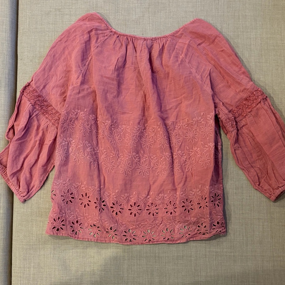 Lucky Brand Pink Floral Women's Blouse